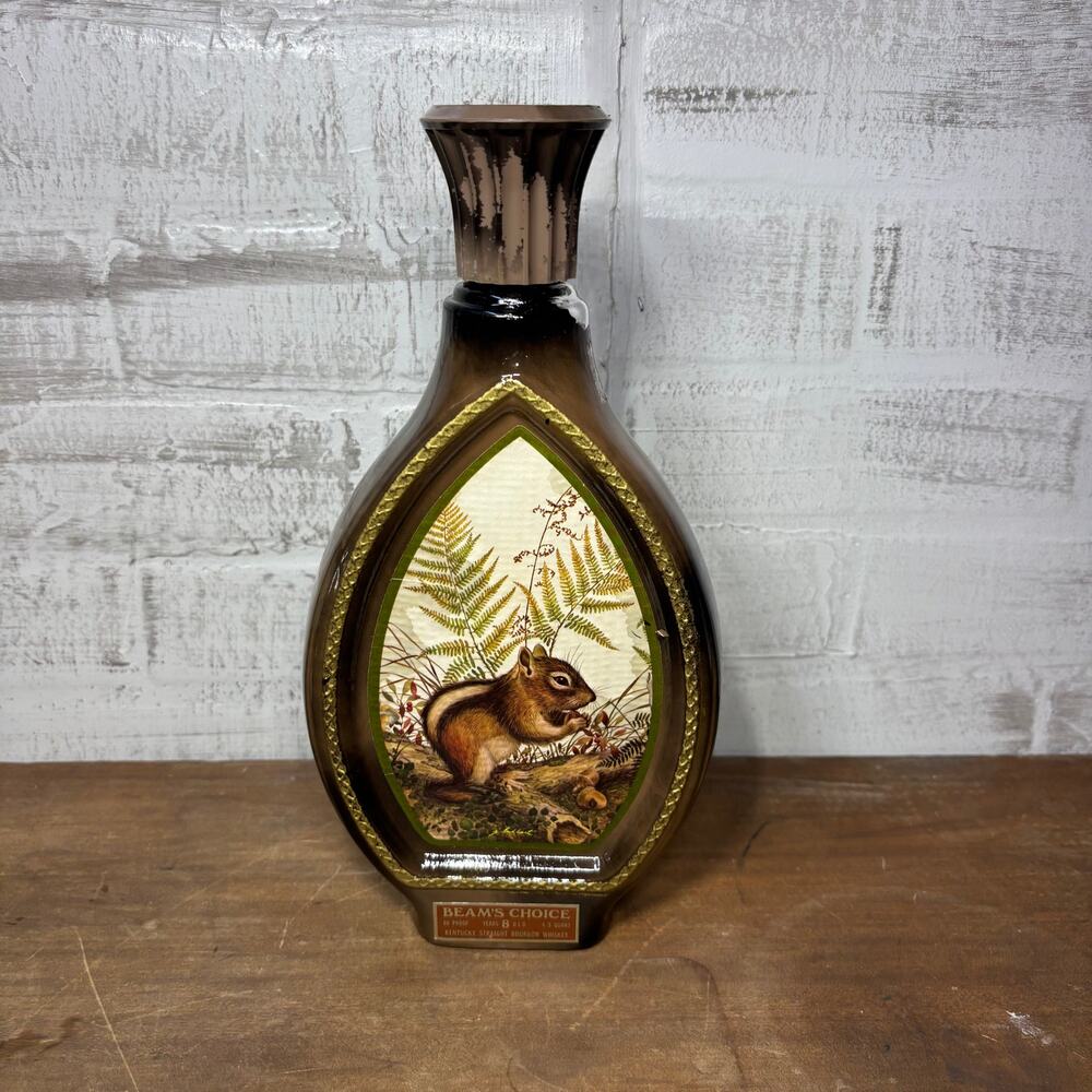 Vintage Beam's Choice The Chipmunk Bourbon Whiskey Decanter